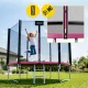 4Fizjo CLASSIC Kids Garden Trampoline, 312 cm (10 FT), Pink/Black