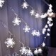 Christmas Fairy Lights Snowflakes 100 LED, 10 m, Cold White