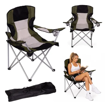 MultiGarden Folding Camping Chair with Cup Holders