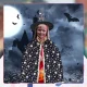 Wizard Halloween Costume Set (Cape + Hat) Black with Gold Stars
