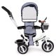 Ecotoys JM-066-9L Tricycle with Swivel Seat and Canopy, Grey