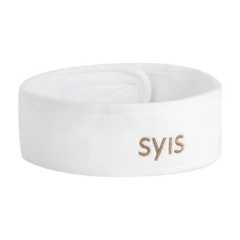 SYIS Velour Cosmetic Headband, White