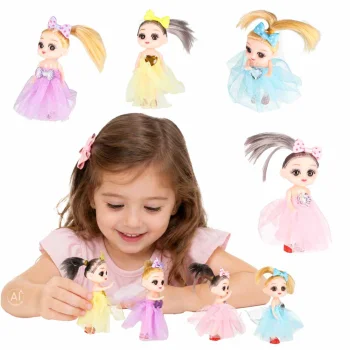 Dollhouse Dolls Set of 4, 10 cm