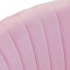 Velvet Makeup Chair 4Rico QS-B16G Adjustable Bar Stool, Pink