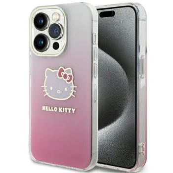 Hello Kitty iPhone 13 / 13 Pro Case IML Gradient Electrop Kitty Head, Pink