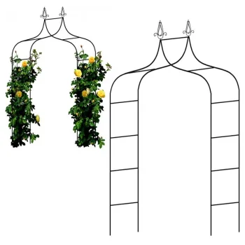 Garden Arch Pergola, Metal, 262 x 150 cm