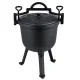 Berdsen BD-481 Enameled Cast Iron Campfire Cauldron, 8L