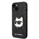 Karl Lagerfeld iPhone 14 Plus vāciņš Glitter Choupette Melns