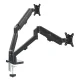 Maclean MC-134 Dual Monitor Desk Mount, 17\"-32\", 2-10kg, Black