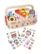 Wooden Breakfast and Pastry Cutting Toy Set with Magnets