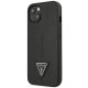 Guess Saffiano Triangle Logo vāciņš iPhone 14 Plus - Melns
