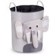 Nukido Elephant Toy Storage Basket for Kids Room, grey