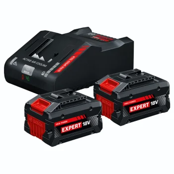 Bosch Starter Set 2x EXBA18V-80 Batteries and EXAL18V-160 Charger, 18 V, 8 Ah