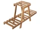 Two-Tier Wooden Plant Stand, 44 cm, Brown