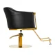 Gabbiano Burgos Hairdresser Chair with Hydraulic Lift, Black/Gold