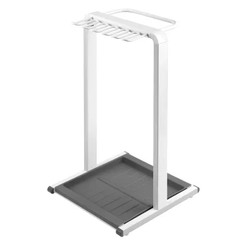 Maclean MC-472 Compact Umbrella Stand, White
