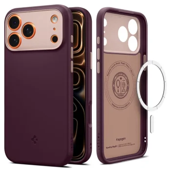 Spigen Nano Pop MagSafe Case for iPhone 17 Pro Max Burgundy Bean