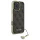 Guess GUHCP16LGF4GBR iPhone 16 Pro 6.3" brown/brown hardcase 4G Charms Collection