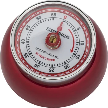 Mechaninis virtuvės laikmatis Zassenhaus Speed, magnetinis, metalo raudona