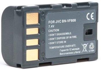 JVC BN-VF808 Replacement Camcorder Battery, 800mAh