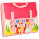 Montessori Busy Board Backpack for Toddlers Sensory Toy, Pink