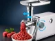 Electric Meat Grinder with Sausage Stuffer 600W, 3 Grinding Plates