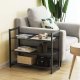 3-Tier Metal Shoe Rack for Entryway, Black