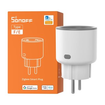Sonoff S60ZBTPF ZigBee Smart Plug with Energy Monitoring 16A, White