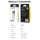 Wozinsky WNBAC1 USB-A to USB-C Cable 2.4A 1 m Black