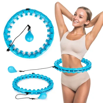 Fitness hula hoop with massager and 350g weight