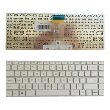 HP Stream 14-DS Laptop Keyboard (US Layout, White)