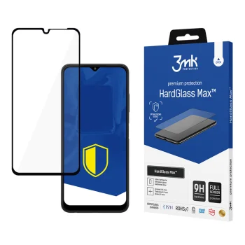 Tempered Glass 3mk HardGlass Max for Samsung Galaxy A22 5G, Black