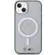 BMW iPhone 14 Plus / 15 Plus Case Silver Ring MagSafe, Transparent