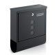 Humberg Hm-861 Mailbox with Newspaper Holder, 34x30.5x10 cm, Anthracite