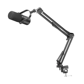 BOYA CastMic P60B Studio Dynamic Microphone with Arm, USB-C XLR, Black