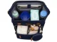 Multifunctional Mommy Bag Backpack with Crib and USB, Grey