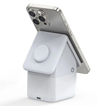 Duzzona W20 15W 4in1 inductive charger iPhone / AirPods / Apple Watch with night lamp - white