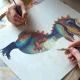 Massido Dino Paint by Numbers, 40x50 cm