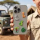 3D Stickers Jungle TFO, Set of 5 pcs