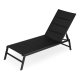 Adjustable Garden Sun Lounger Steel Frame MultiGarden, Black