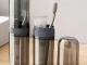 Travel Case for Toothbrush and Toothpaste, Grey