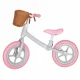 Kids Balance Bike Trike Fix Balance with Basket, Pink