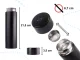 Bakalu Smart LED Vacuum Flask 500ml, Black