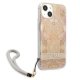 Guess vāciņš Flower Strap Collection priekš iPhone 13 mini - Zeltains