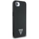 Guess Grained Triangle MagSafe Case for iPhone 16e Black