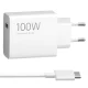 Wall Charger Xiaomi MY-19-ER, 100W, 6.1A, USB-A, with USB-C Cable, White