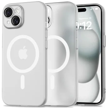 Apple iPhone 15 6.1'' Tech-Protect MagSlim MagSafe Case Cover, White