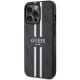 Guess iPhone 13 / 13 Pro vāciņš 4G Printed Stripes MagSafe, melns