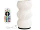 2-in-1 LED RGB Table Lamp with Flower Vase and Remote Control, Ecru