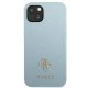 Guess Saffiano 4G Small Metal Logo Case for iPhone 13 - Blue